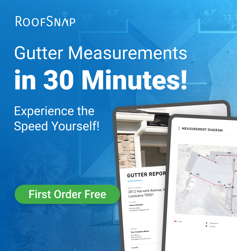 RoofSnap - Sidebar - Gutter Measurements
