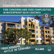 ICP Group webinar - Fire Concerns and Code Complexities in Waterproof Deck Coatings