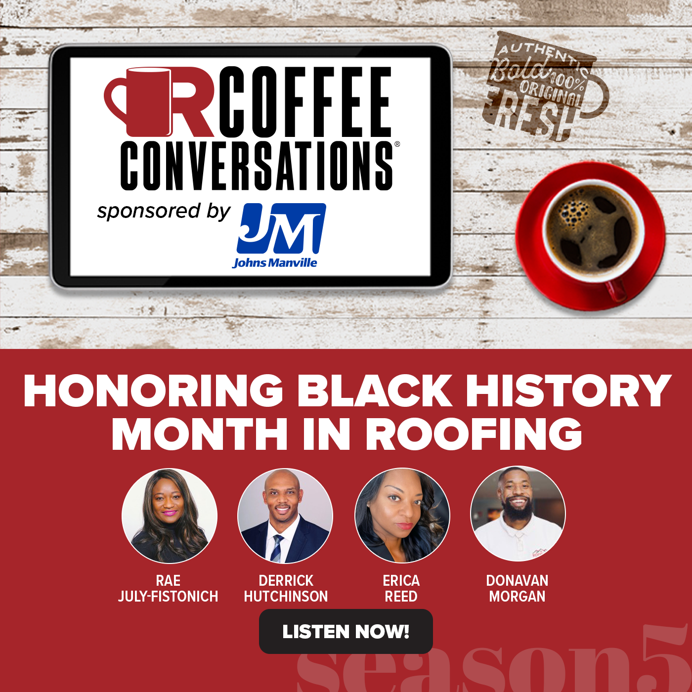 Johns Manville - Coffee Conversations - Honoring Black History Month in Roofing - POD