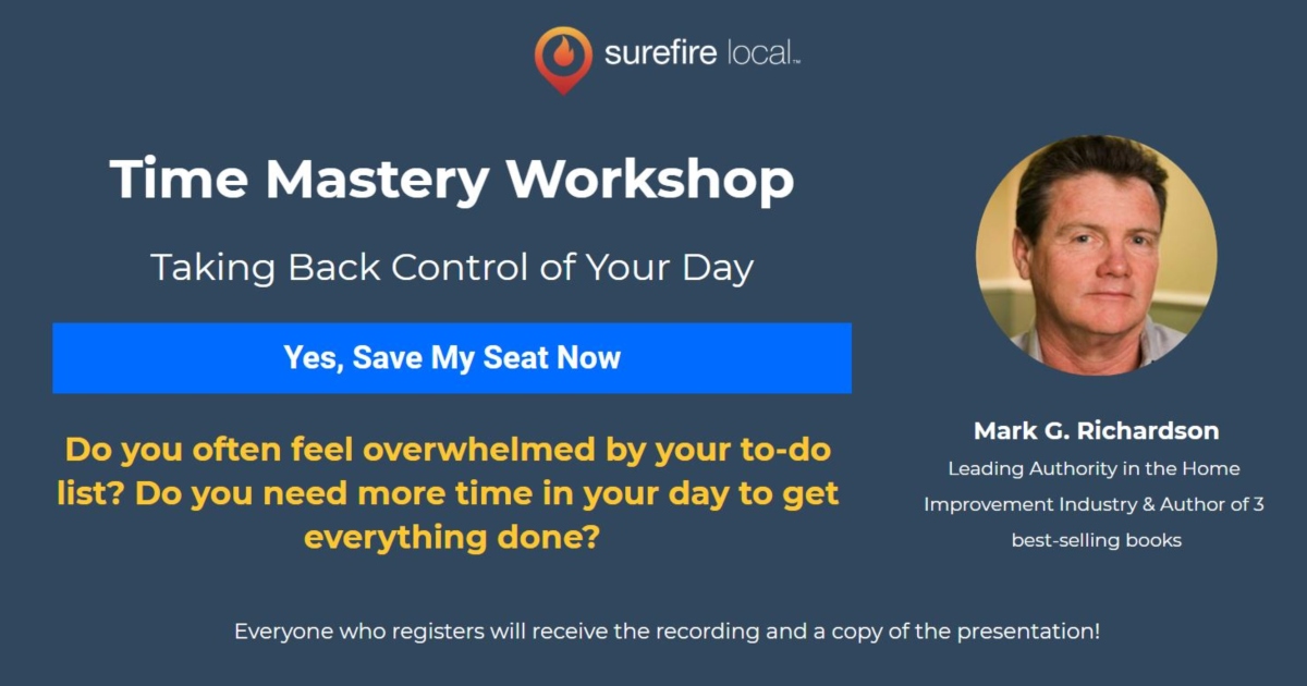 Surefire Local - Webinar  - Time Mastery Workshop