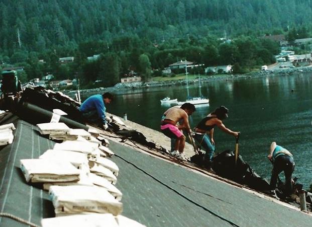 Roofers In Action