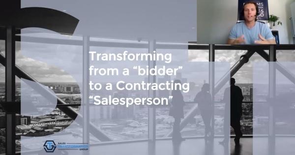 Sales Transformation Group Transforming From Bidder