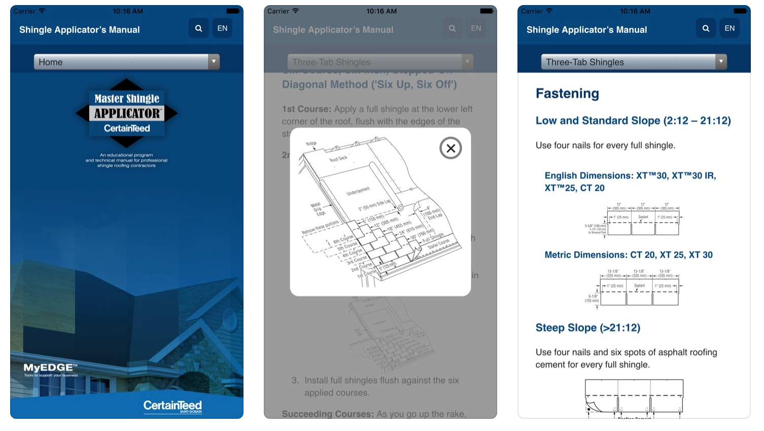 Certainteed Shingle Application App