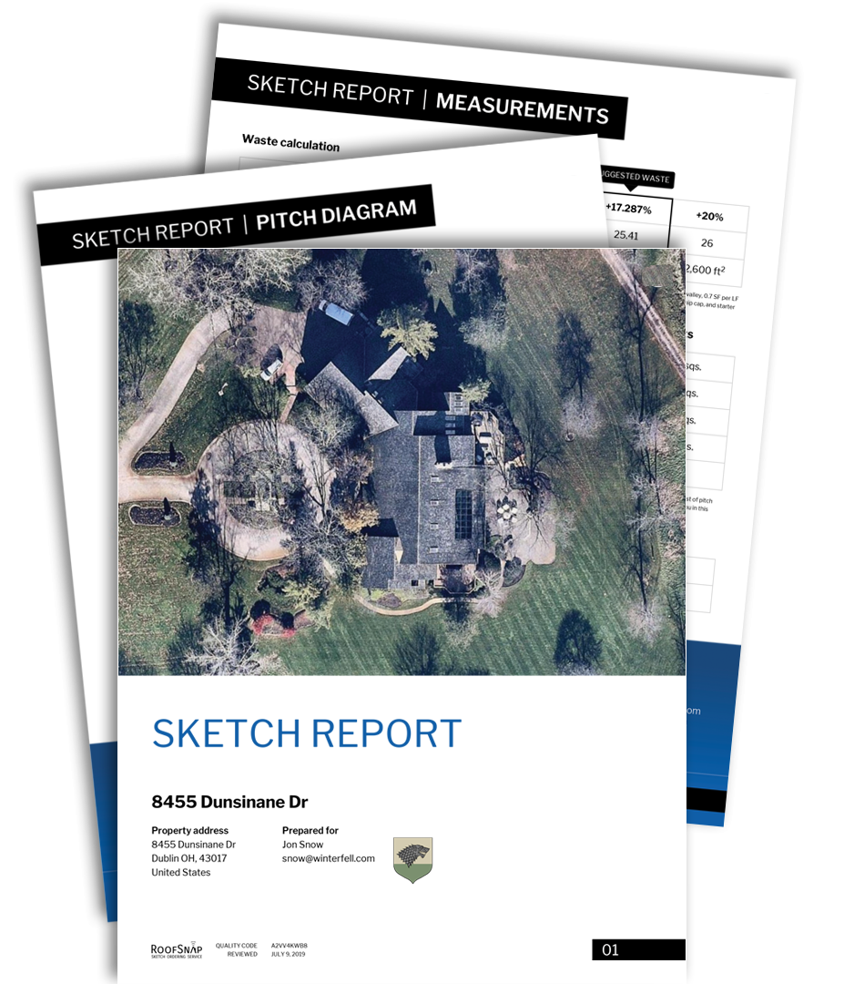 Roofsnap Sketch Report