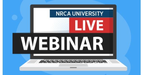NRCA Live Webinar
