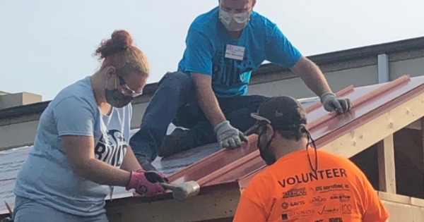 ATAS Girls Build Shed with Metal Roof for Fundraiser