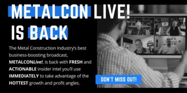 METALCON LIVE is BACK! - “Construction, Metal Construction and Design: Trends and Outlook”