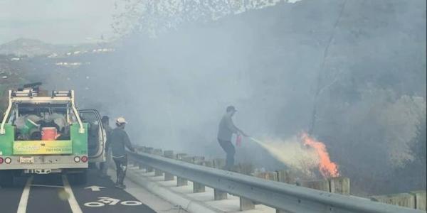 RCS Roofers Extinguish California Brush Fire