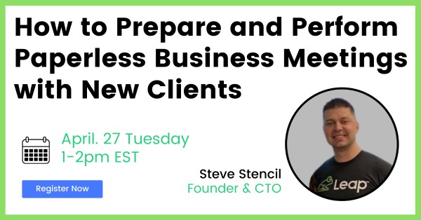 Leap - How to Prepare and Perform Digital Business Meetings with New Clients