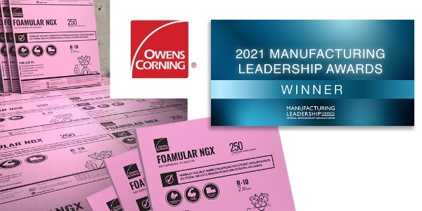 Owens Corning Manufacturing Leadership Award