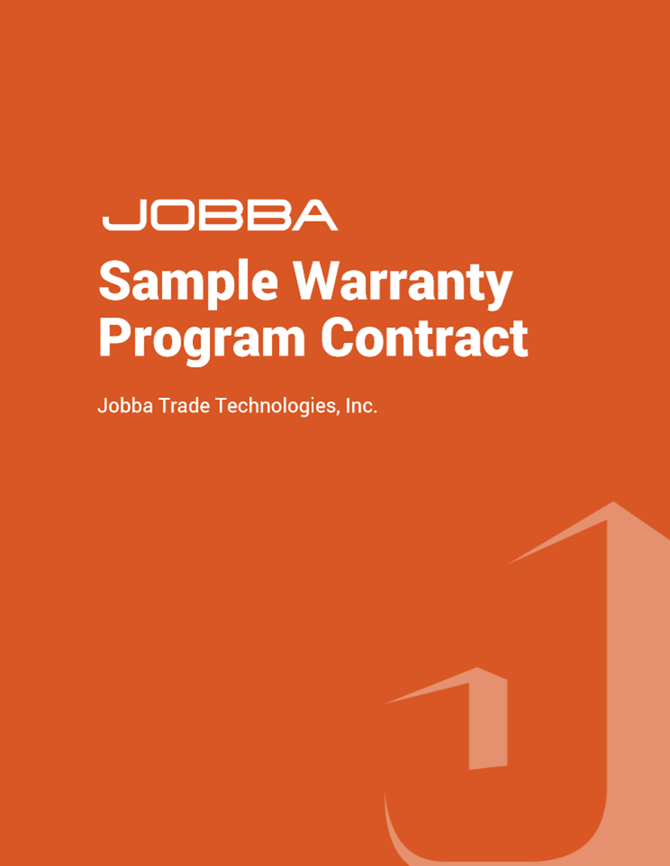 Jobba - Sample Warranty Contract - FREE Download