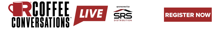 Coffee Conversations - Banner Ad - Live at IRE 2022 - Sponsored by SRS - Register