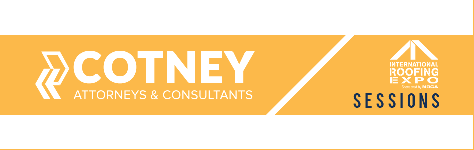 Cotney Attorneys & Consultants - Billboard Ad - 2022 IRE Speaking Engagements