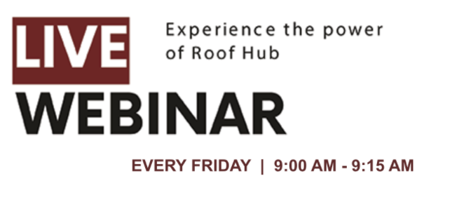 RoofHub - Live webinar every friday