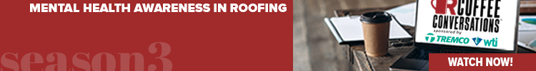Coffee Conversations - Banner Ad - The Importance of Mental Health Awareness in Roofing - Sponsored by Tremco & WTI (On Deman