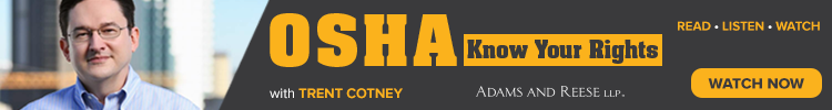 Adams and Reese - Banner Ad - OSHA: Know Your Rights RLW on Demand