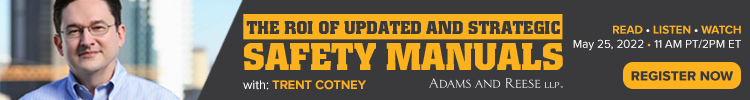 Adams & Reese - Banner Ad - The ROI of Updated and Strategic Safety Manuals