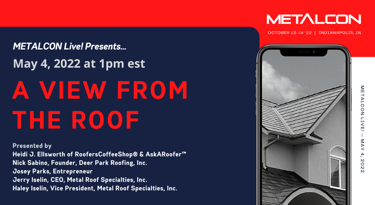 Metalcon - a view from the roof webinar