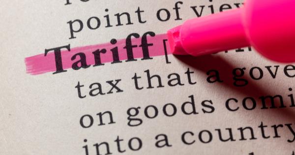 Tariffs and material shortages