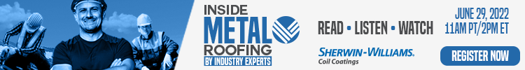 Banner Ad - Inside Metal Roofing by Industry Experts