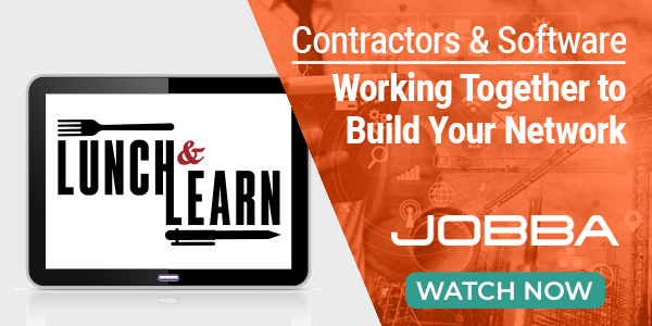 JOBBA - Contractors and Software Working Together to Build Your Network