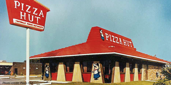 Pizza Hut red roofs