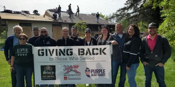 Caught doing good grieving veteran gifted new roof