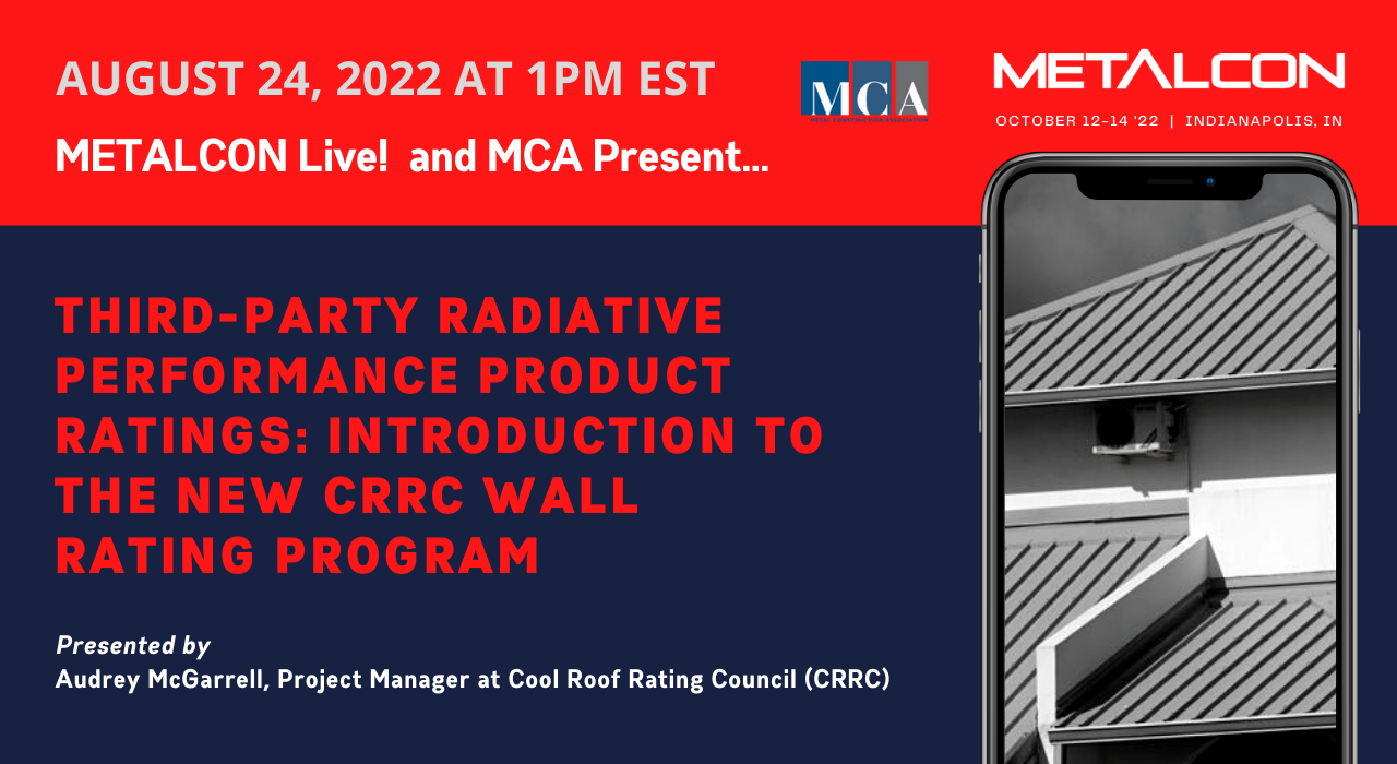 METALCON Live & CRRC  webinar
