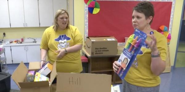 Stonewater roofing gives school supplies