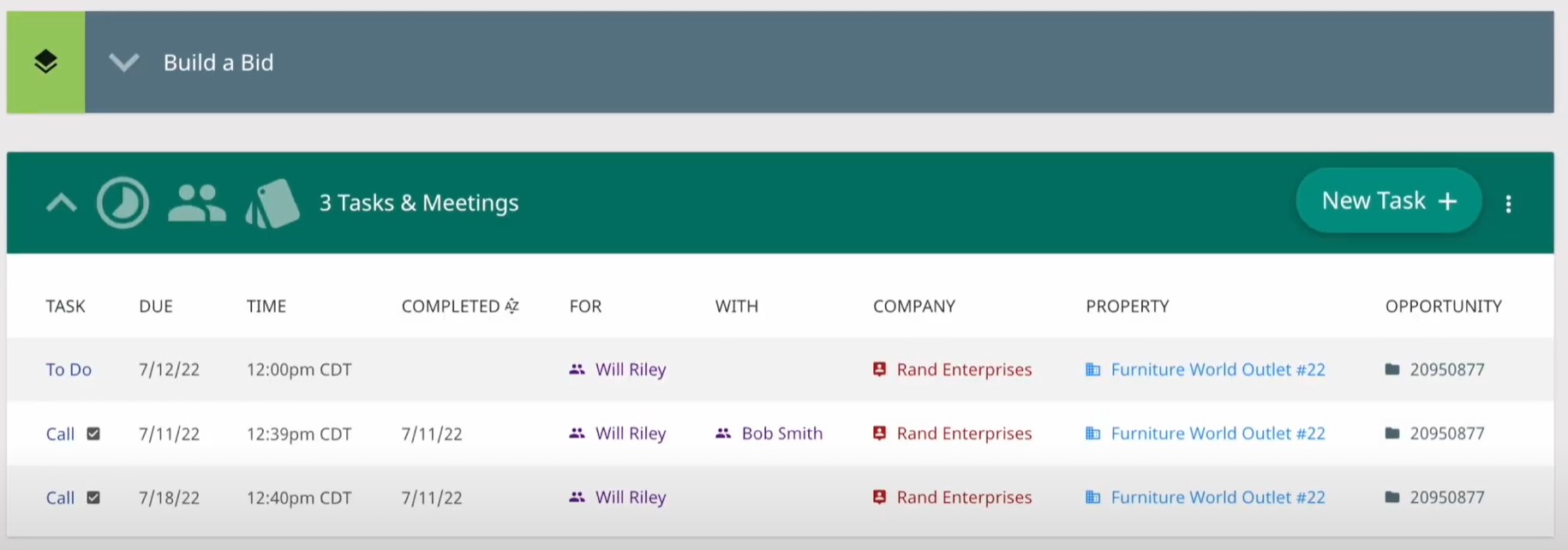 Centerpoint Connect - Build a Bid