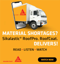 Sika - Material Shortages? Sikalastic RoofPro RoofCoat Delivers! - RLW - POD