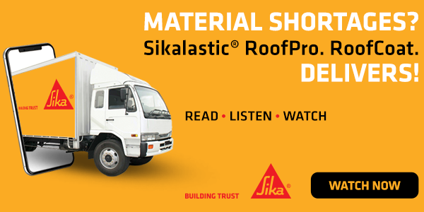 Sika - -Material Shortages? Sikalastic RoofPro RoofCoat Delivers! - Watch