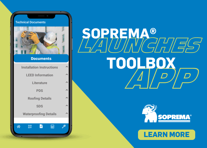SOPREMA - Navigation Ad - SOPREMA Launches Mobile App