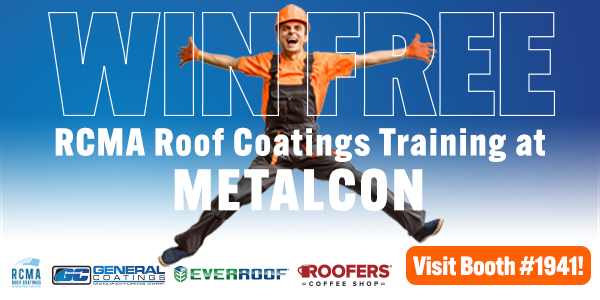 Win Free Roof Coating Online Training at METALCON!