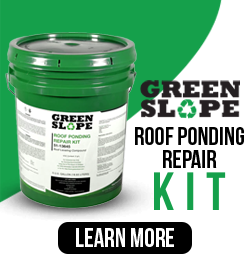 Green slope - roof ponding kit