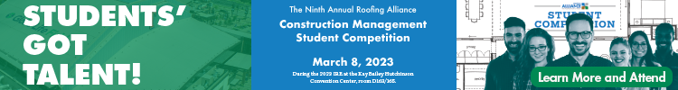 Roofing Alliance - Student Competition 2023 - Banner