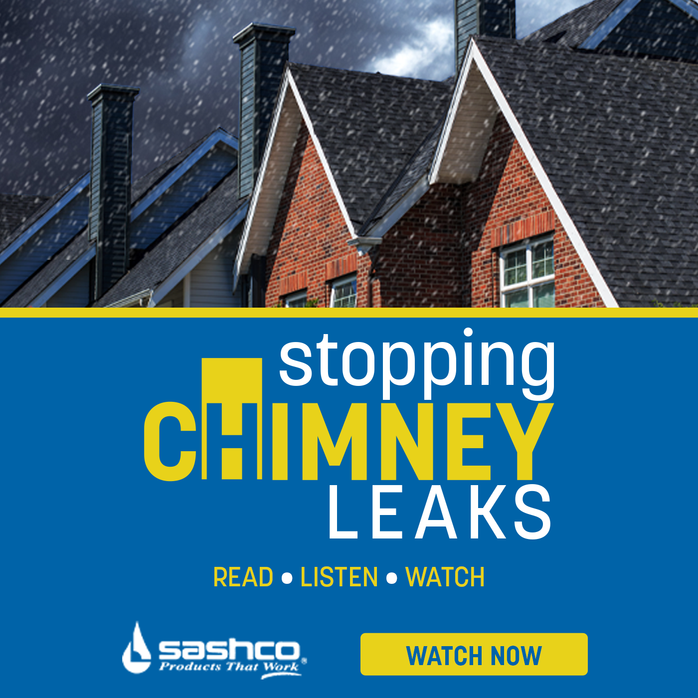 Sashco - Stopping Chimney Leaks: Re-roofing and Maintenance - podcast
