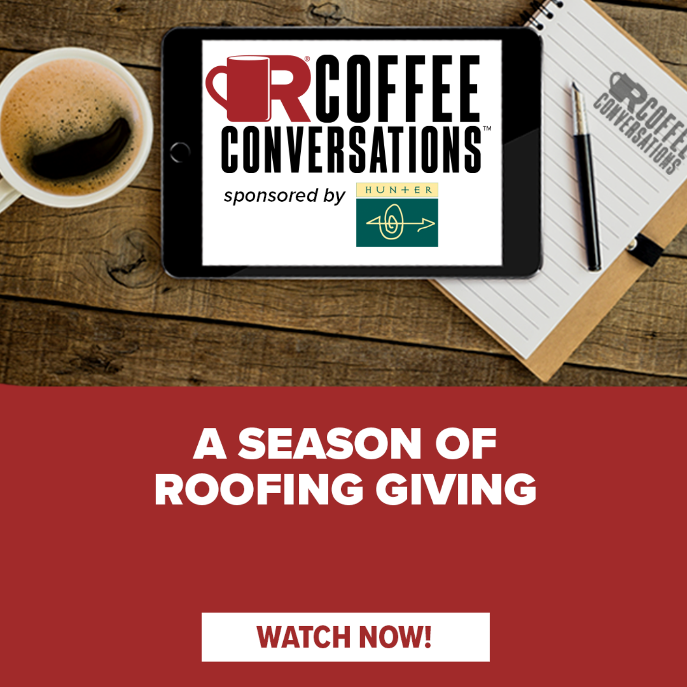 Hunter Panels - Coffee Conversations - A Season of Giving with Trent Cotney Sponsored by Hunter Panels! - POD