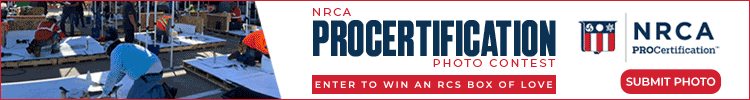 Photo Contest - Banner Ad - NRCA ProCertification Photo Contest