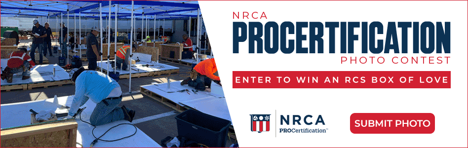 Photo Contest - Billboard Ad - NRCA ProCertification Photo Contest
