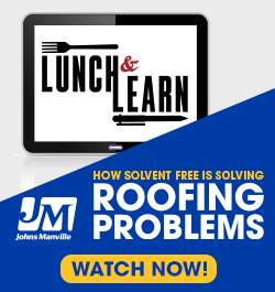 Johns Manville - Sidebar Ad - How Solvent Free is Solving Roofing Problems