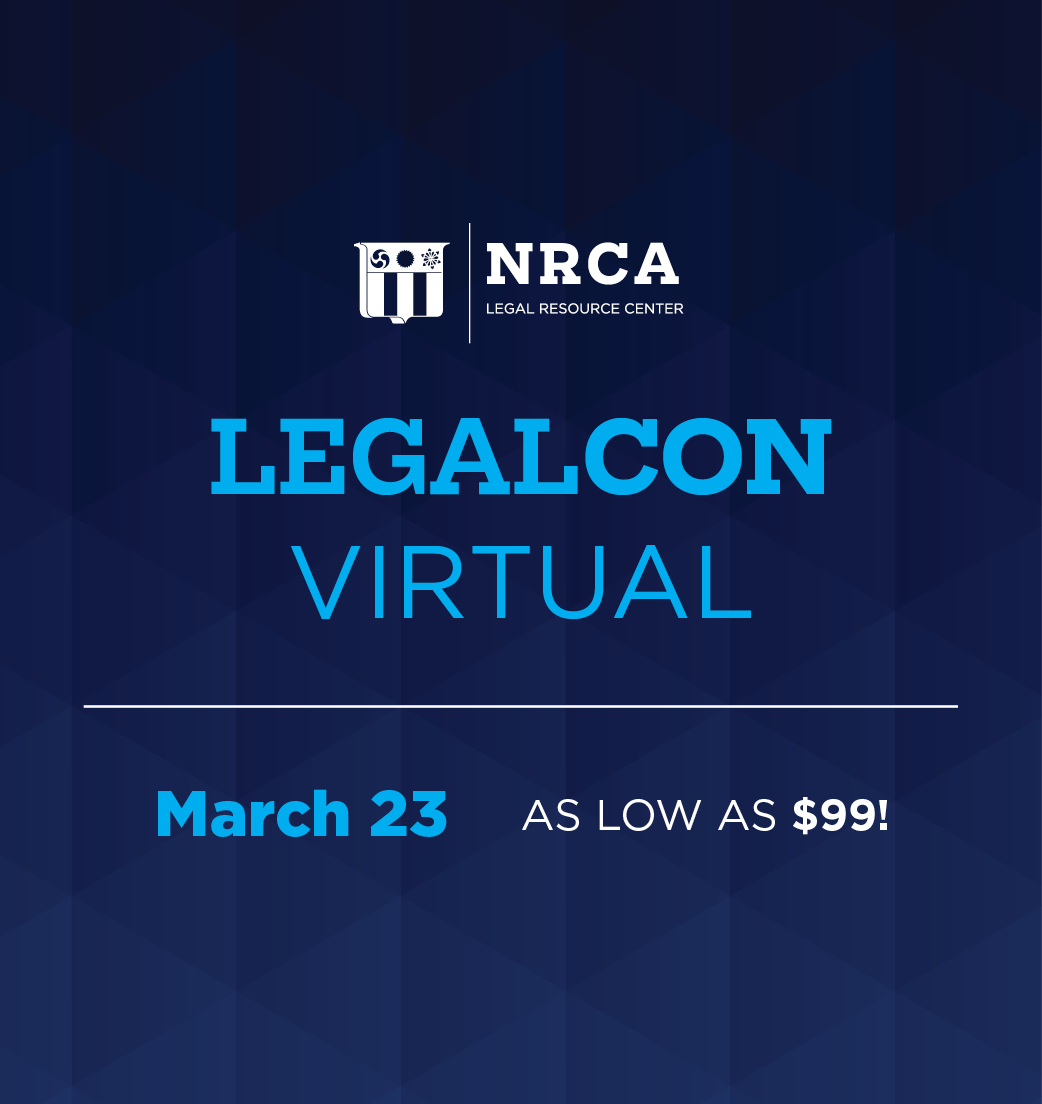 NRCA - Sidebar - LEGALCon