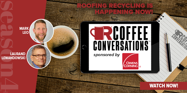 OC - Coffee Conversations - Roofing Recycling is Happening NOW! - Watch