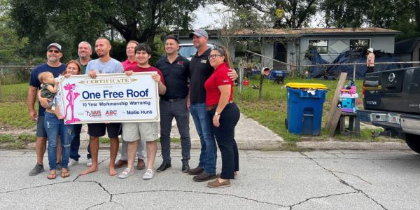RCS Family of Deceased Veteran Receives roof