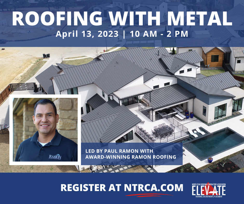 ELEVATE: Roofing with Standing Seam Metal led by Paul Ramon