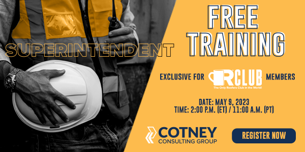 Register for the second Quarterly Training with Cotney Consulting - PROJECT MANAGERS on May 9th at 2pm ET