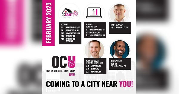 UPCOMING OCU LIVE! EVENTS