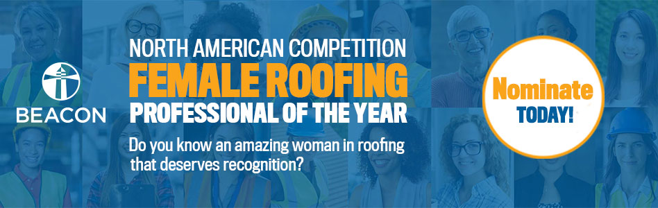 Beacon - Billboard Ad - Female Roofing Professional of The Year (Nominations) 2023