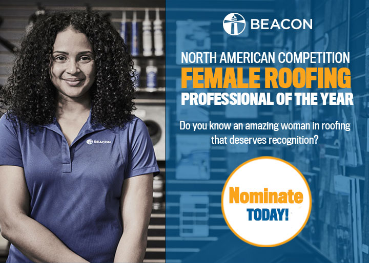 Beacon - Navigation Ad - Female Roofing Professional of The Year 2023 (Nominations)