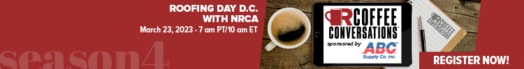 Coffee Conversations - Banner Ad - Roofing Day 2023 (Sponsored by ABC Supply)